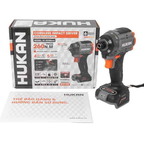 Máy vặn vít dùng pin Hukan G1-S230SIVE (Chưa Pin & Sạc)