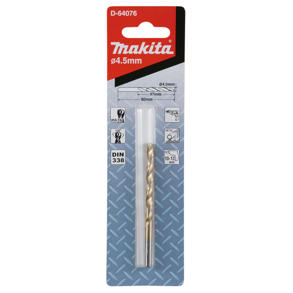 MŨI KHOAN SẮT HSS-TIN ( LOẠI KINH TẾ) 5MM MAKITA D-64082