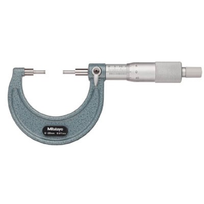 Panme cơ khí đầu nhỏ Mitutoyo 111-115 (0-25mm/ 0.01mm)