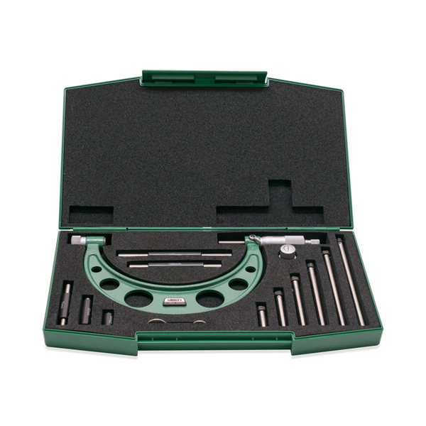 Panme đo ngoài cơ khí hoán đổi đầu đo 0-150mm Insize 3206-150A
