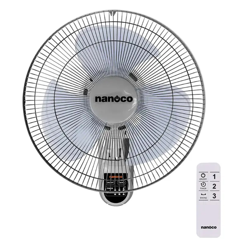 Quạt treo tường 47W Nanoco NWF1612RC-G