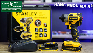 [Review] Máy Bắn Vít Không Chổi Than 18V Stanley SBI201: Pin 2Ah, Lực 180Nm, Build Cao Cấp, Máy Ngon Mà Rẻ