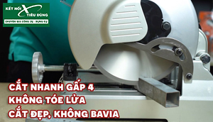 [Review] Máy Cắt Sắt Tua Chậm Lưỡi Hợp Kim Makita LC1230: Cắt Ngọt, Không Tóe Lửa, Đường Cắt Cực Đẹp