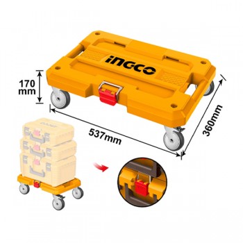 Bàn đẩy dụng cụ 100Kg INGCO HHWB61001 (có bánh xe)
