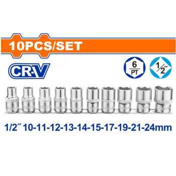 Bộ 10 đầu tuýp 1/2" WadFow WST2410