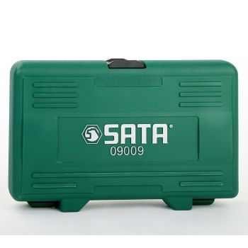 Bộ đầu tuýp đen (hệ Mét) 12 chi tiết 1/2" Sata 09009