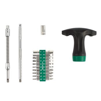 Bộ tuốt nơ vít cần tự động 24 chi tiết Sata 09341