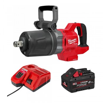 Combo Milwaukee - Máy siết bu lông M18 ONEFHIWF1DS + Pin 18V 8.0Ah FORGE™ + Bộ Sạc Nhanh 12V-18V