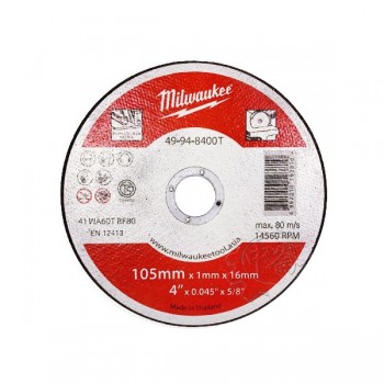 Đá cắt thép không gỉ 105 x 1.0 x 16mm Milwaukee 49-94-8400T