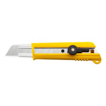 Dao Cắt Giấy Công Nghiệp Bọc Cao Su Có Khóa Đai Cóc 25mm OLFA NH-1