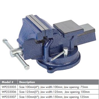 Êtô kẹp mâm xoay 5" (125mm) Workpro WP233006