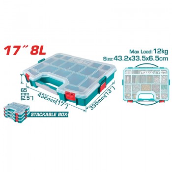 Hộp nhựa đựng ốc vít, linh kiện 17" Total TPBX1711