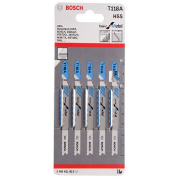 Lưỡi cưa lọng sắt dày Bosch T118A  (1.1 - 1,5mm)