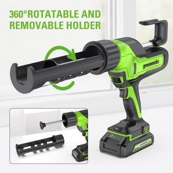 Máy bắn silicone dùng Pin 24V Greenworks ‎‎‎3503102
