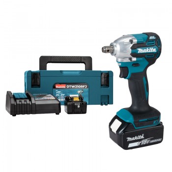Máy vặn bu lông dùng pin 18V Makita DTW210RFJ (2 Pin 3.0Ah, 1 Sạc)