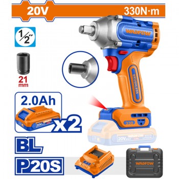 Máy vặn bu lông dùng pin 20V Wadfow WCD1B33 (2 Pin 2.0Ah, 1 Sạc)
