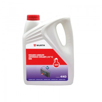 Nước làm mát giải nhiệt cho động cơ Wurth OAT-RED-(-35DGR)-4KG