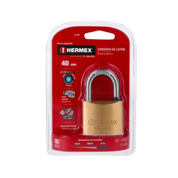 Ổ khóa treo thân đồng thau 40mm Hermex CL-40T