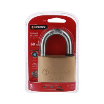 Ổ khóa treo thân đồng thau 60mm Hermex CL-60Q
