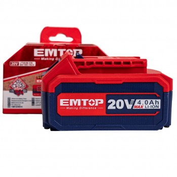 Pin Lithium-Ion 20V 4.0Ah Emtop EBPK20021