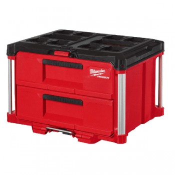 Thùng Đựng Đồ Nghề Packout 2 Ngăn Kéo Milwaukee 48-22-8442