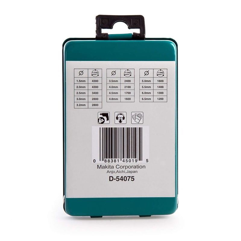 Bộ 13 mũi khoan sắt HSS-R  Makita D-54075