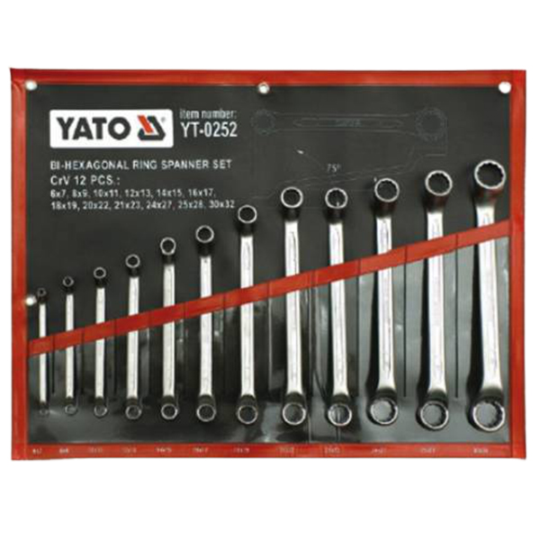 Bộ cờ lê 12 chi tiết YATO YT-0252