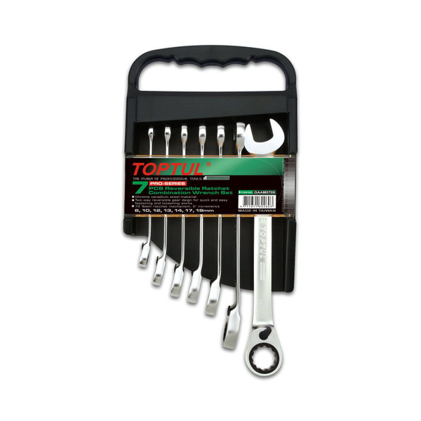 Bộ cờ lê vòng miệng tự động 8-19mm Toptul GAAM0709