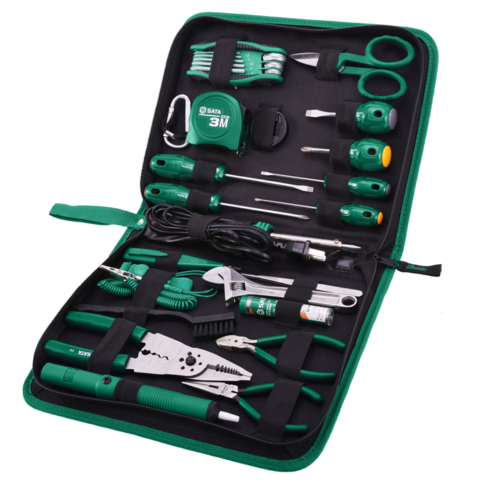Bộ dụng cụ sửa chữa điện 28 chi tiết SATA 03760