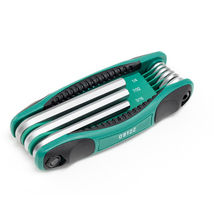 Bộ lục giác gập 9 chi tiết Sata 09122