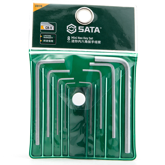 Bộ lục giác mini hệ mét 8 chi tiết SATA 09119