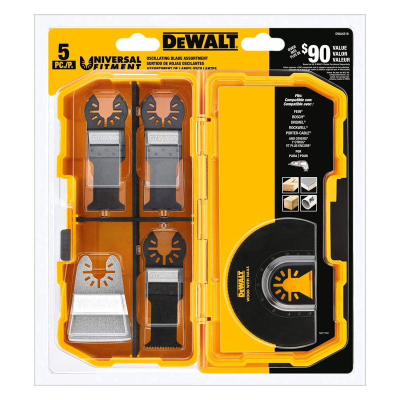 Bộ lưỡi cắt rung đa năng 5 chi tiết DeWalt DWA4216