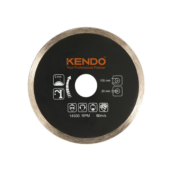 Đĩa cắt kim cương vành liền 105×20/16mm Kendo 61011012