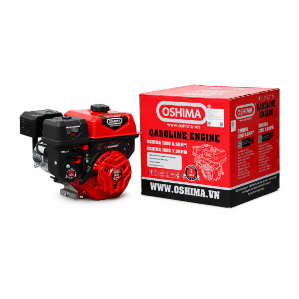 Động cơ nổ 4 thì 7.5HP Đỏ Oshima JD55 7.5HP