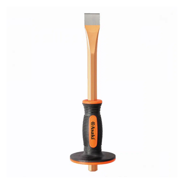 Đục sắt có tay chắn (mũi dẹp) 16 x 300mm Asaki AK-9642