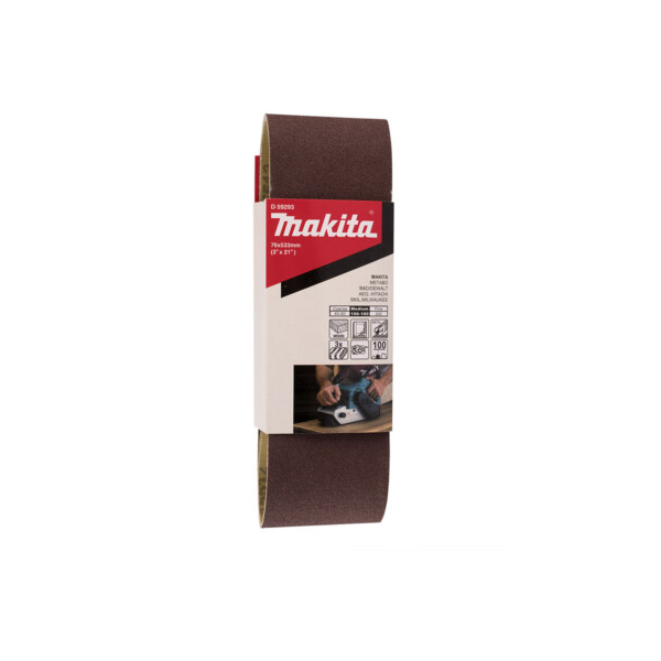 Giấy nhám băng 76x533mm A150 3 cái/bộ Makita D-59318