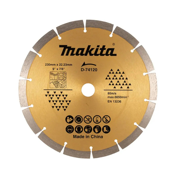 Lưỡi kim cương 230x12x22.23mm Makita D-74120