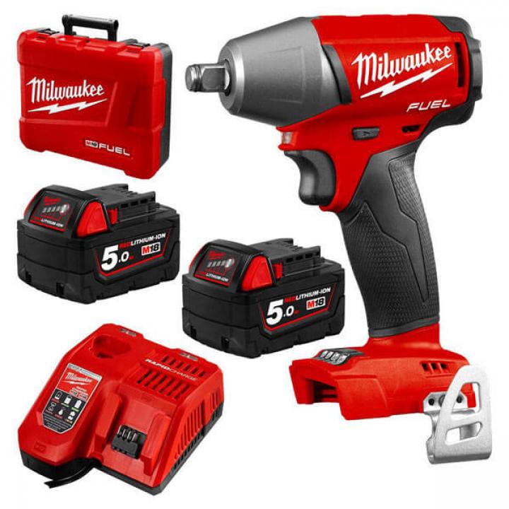 Máy siết bu lông Milwaukee M18 FIW12-502C SET (2pin x 5.0Ah, 1 sạc)