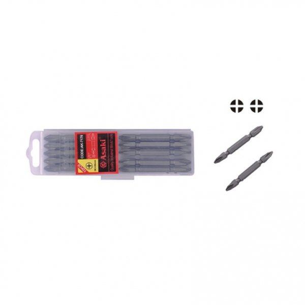 Mũi vít hơi 2 đầu #1 x 110mm Asaki AK-7173