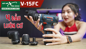 [Review] Xử Lý Mọi Ngóc Ngách Với Máy Khoan Pin Bosch GSR 12V-15FC: Siêu Gọn Nhẹ, Công Năng Linh Hoạt Với 4 Đầu Khoan