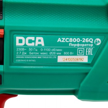 2.7J Máy khoan bê tông 800W DCA AZC800-26Q