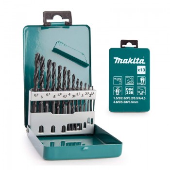 Bộ 13 mũi khoan sắt HSS-R  Makita D-54075
