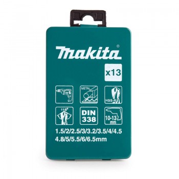 Bộ 13 mũi khoan sắt HSS-R  Makita D-54075