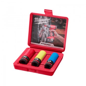 Bộ 3 đầu tuýp bu lông 1/2" 17,19,21mm Milwaukee 49-66-7834