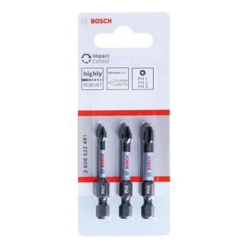 Bộ 3 mũi vít philips dài 50mm Bosch 2608522491