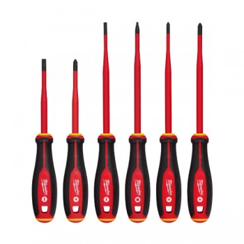 Bộ 6 tuốc nơ vít cách điện 1000V Milwaukee 48-22-2206