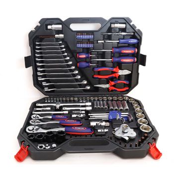Bộ công cụ cơ khí các loại có hộp đựng (1 set = 123 cái) Workpro WP202533