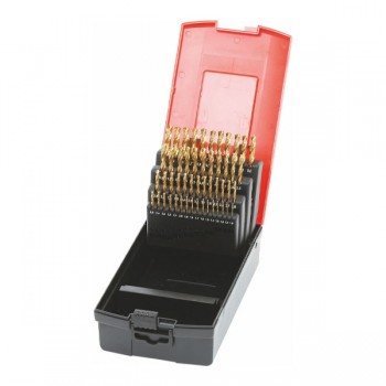 Bộ mũi khoan sắt HSS phủ Titan 1-13mm Holex 115245 1-13