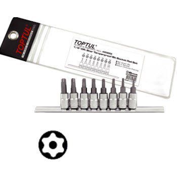 Bộ vít lục sao lỗ 1/4" 8 cái Toptul GAAG0809
