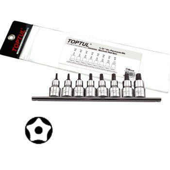 Bộ vít sao lỗ 1/2" 8 món Toptul GAAG0806